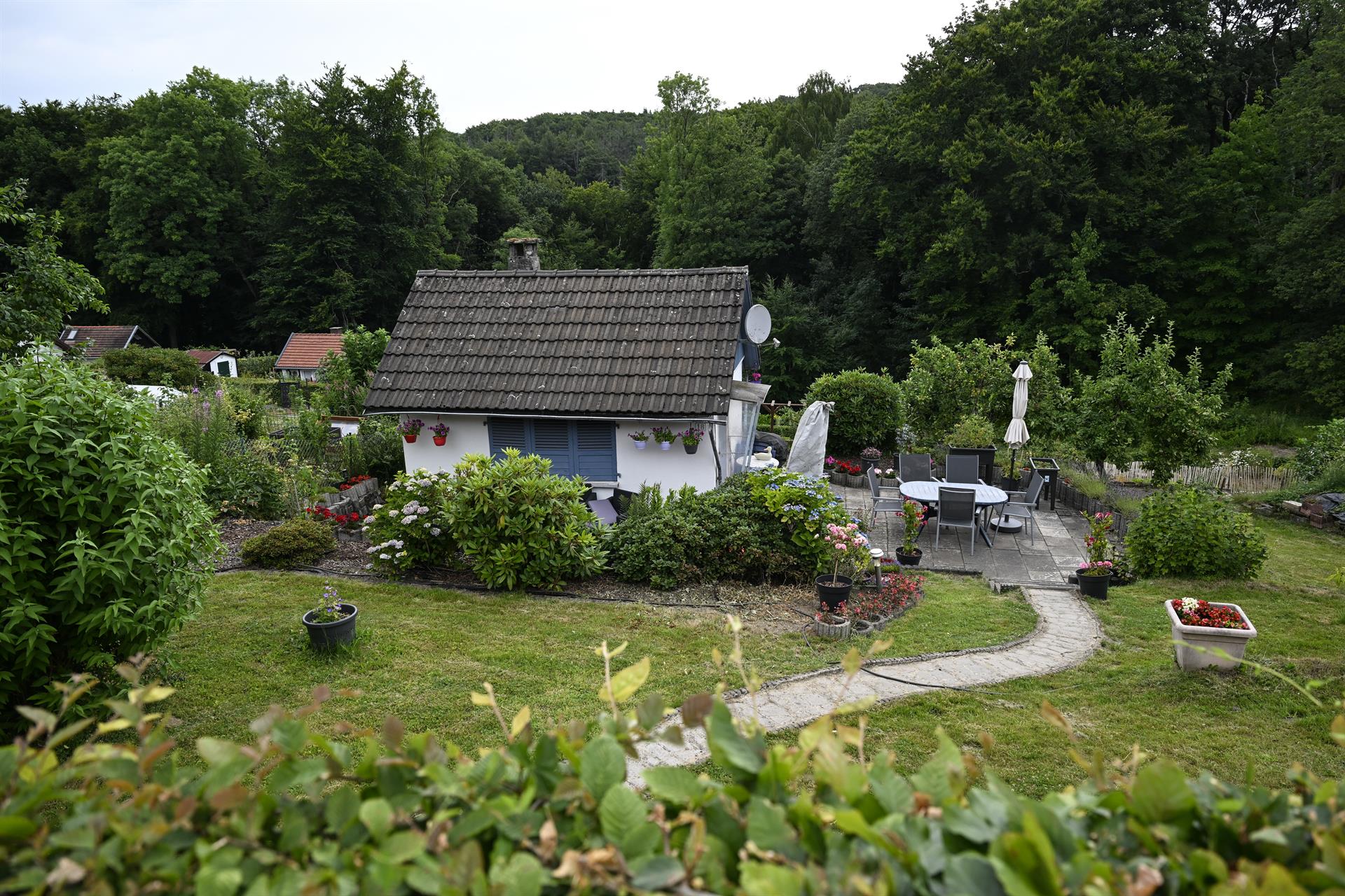 Kleingarten mit Beet